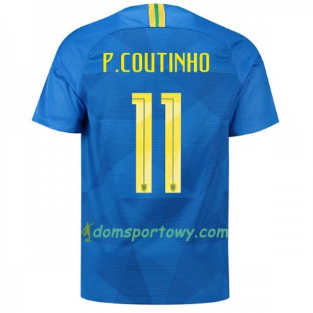 Koszulka Brazylia P.Coutinho 11 Wyjazdowe Koszulki Piłkarskie Mistrzostwa Świata 2018